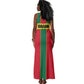 African Ghana Tank Maxi Dress Flag with Coat of Arms Simple Design