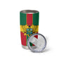 African Ghana Tumbler Cup Flag with Coat of Arms Simple Design