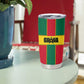African Ghana Tumbler Cup Flag with Coat of Arms Simple Design