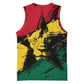 Afro Ghana Lion Basketball Jersey Star Grunge Style - African Pride