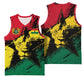 Afro Ghana Lion Basketball Jersey Star Grunge Style - African Pride
