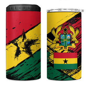Afro Ghana Lion 4 in 1 Can Cooler Tumbler Star Grunge Style