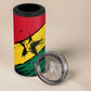 Afro Ghana Lion 4 in 1 Can Cooler Tumbler Star Grunge Style