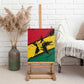 Afro Ghana Lion Canvas Wall Art Star Grunge Style