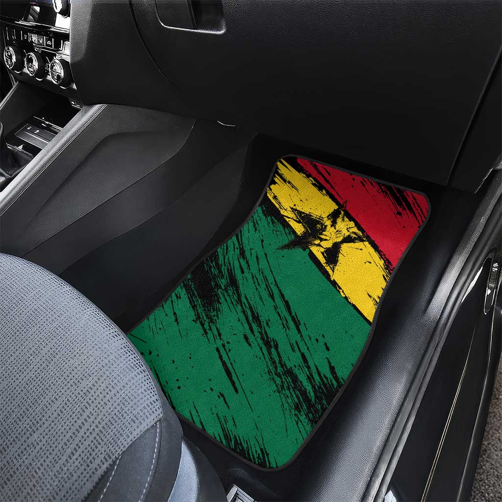 Afro Ghana Lion Car Mats Star Grunge Style