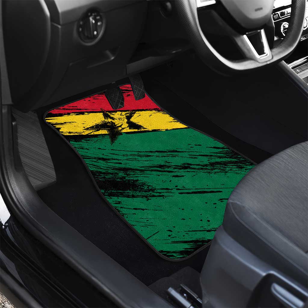 Afro Ghana Lion Car Mats Star Grunge Style