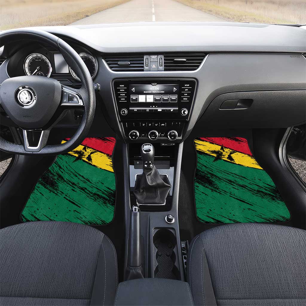 Afro Ghana Lion Car Mats Star Grunge Style