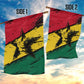 Afro Ghana Lion Garden Flag Star Grunge Style