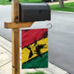 Afro Ghana Lion Garden Flag Star Grunge Style