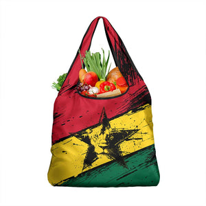 Afro Ghana Lion Grocery Bag Star Grunge Style