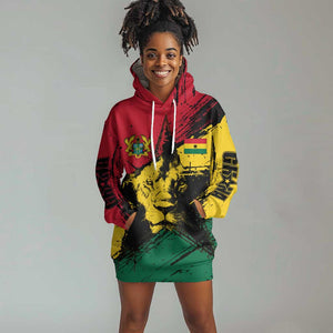 Afro Ghana Lion Hoodie Dress Star Grunge Style