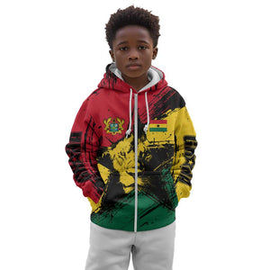 Afro Ghana Lion Kid Hoodie Star Grunge Style