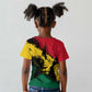 Afro Ghana Lion Kid T shirt Star Grunge Style