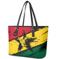 Afro Ghana Lion Leather Tote Bag Star Grunge Style