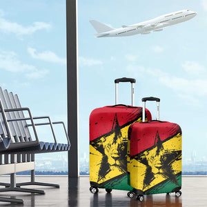 Afro Ghana Lion Luggage Cover Star Grunge Style