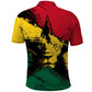 Afro Ghana Lion Polo Shirt Star Grunge Style