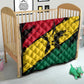 Afro Ghana Lion Quilt Star Grunge Style