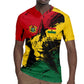 Afro Ghana Lion Rugby Jersey Star Grunge Style