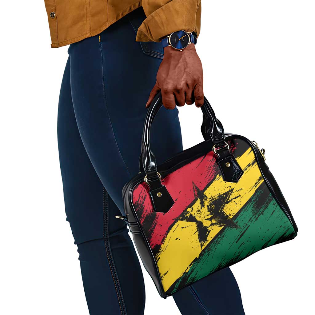 Afro Ghana Lion Shoulder Handbag Star Grunge Style