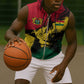 Afro Ghana Lion Sleeveless Zip Hoodie Star Grunge Style - African Pride