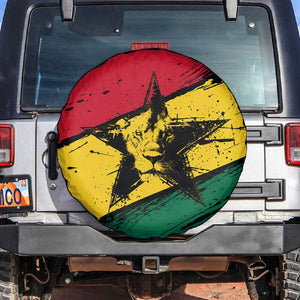 Afro Ghana Lion Spare Tire Cover Star Grunge Style