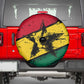 Afro Ghana Lion Spare Tire Cover Star Grunge Style