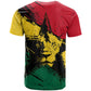Afro Ghana Lion T shirt Star Grunge Style