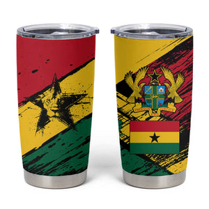 Afro Ghana Lion Tumbler Cup Star Grunge Style