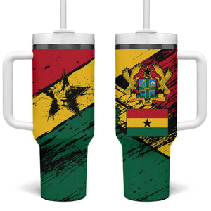 Afro Ghana Lion Tumbler With Handle Star Grunge Style