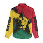 Afro Ghana Lion Women Casual Shirt Star Grunge Style