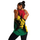 Afro Ghana Lion Women Racerback Tank Star Grunge Style