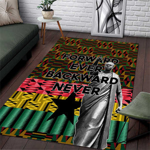 Kwame Nkrumah Ghana Area Rug Kente Pattern African
