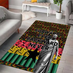 Kwame Nkrumah Ghana Area Rug Kente Pattern African