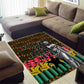 Kwame Nkrumah Ghana Area Rug Kente Pattern African
