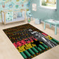 Kwame Nkrumah Ghana Area Rug Kente Pattern African