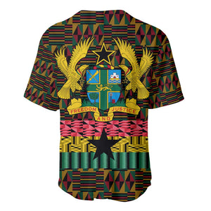 Kwame Nkrumah Ghana Baseball Jersey Kente Pattern African