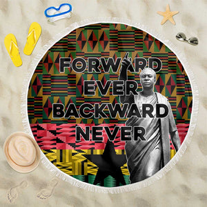 Kwame Nkrumah Ghana Beach Blanket Kente Pattern African