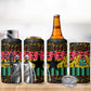 Kwame Nkrumah Ghana 4 in 1 Can Cooler Tumbler Kente Pattern African
