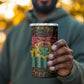 Kwame Nkrumah Ghana 4 in 1 Can Cooler Tumbler Kente Pattern African