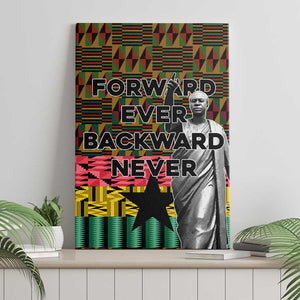 Kwame Nkrumah Ghana Canvas Wall Art Kente Pattern African