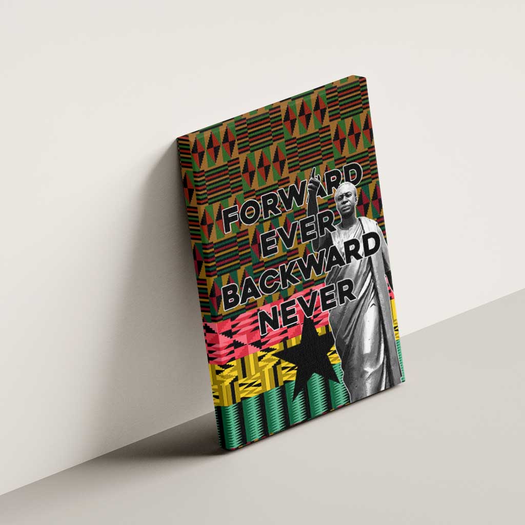Kwame Nkrumah Ghana Canvas Wall Art Kente Pattern African