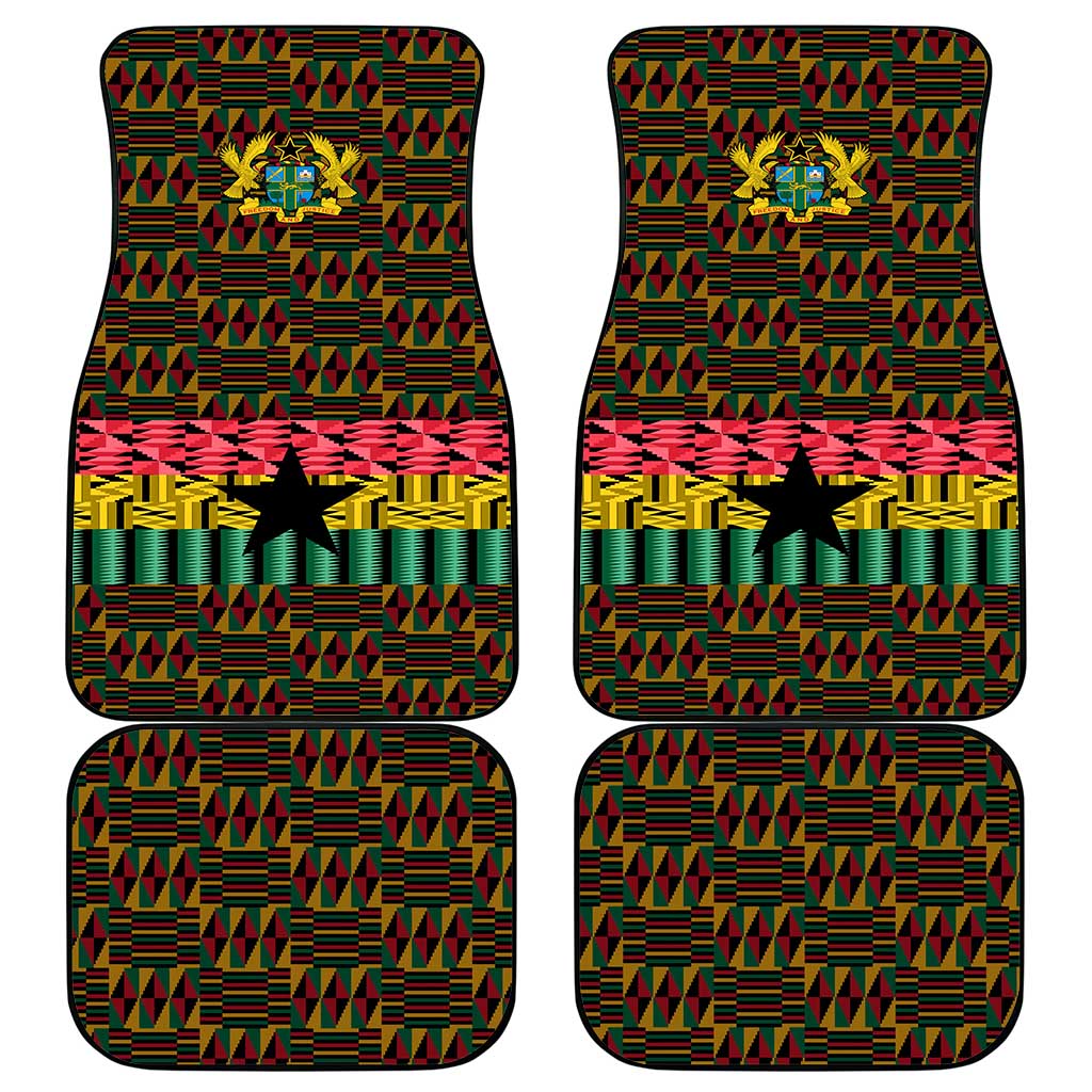 Kwame Nkrumah Ghana Car Mats Kente Pattern African