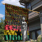 Kwame Nkrumah Ghana Garden Flag Kente Pattern African