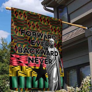 Kwame Nkrumah Ghana Garden Flag Kente Pattern African