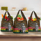 Kwame Nkrumah Ghana Grocery Bag Kente Pattern African