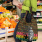 Kwame Nkrumah Ghana Grocery Bag Kente Pattern African