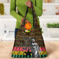 Kwame Nkrumah Ghana Grocery Bag Kente Pattern African
