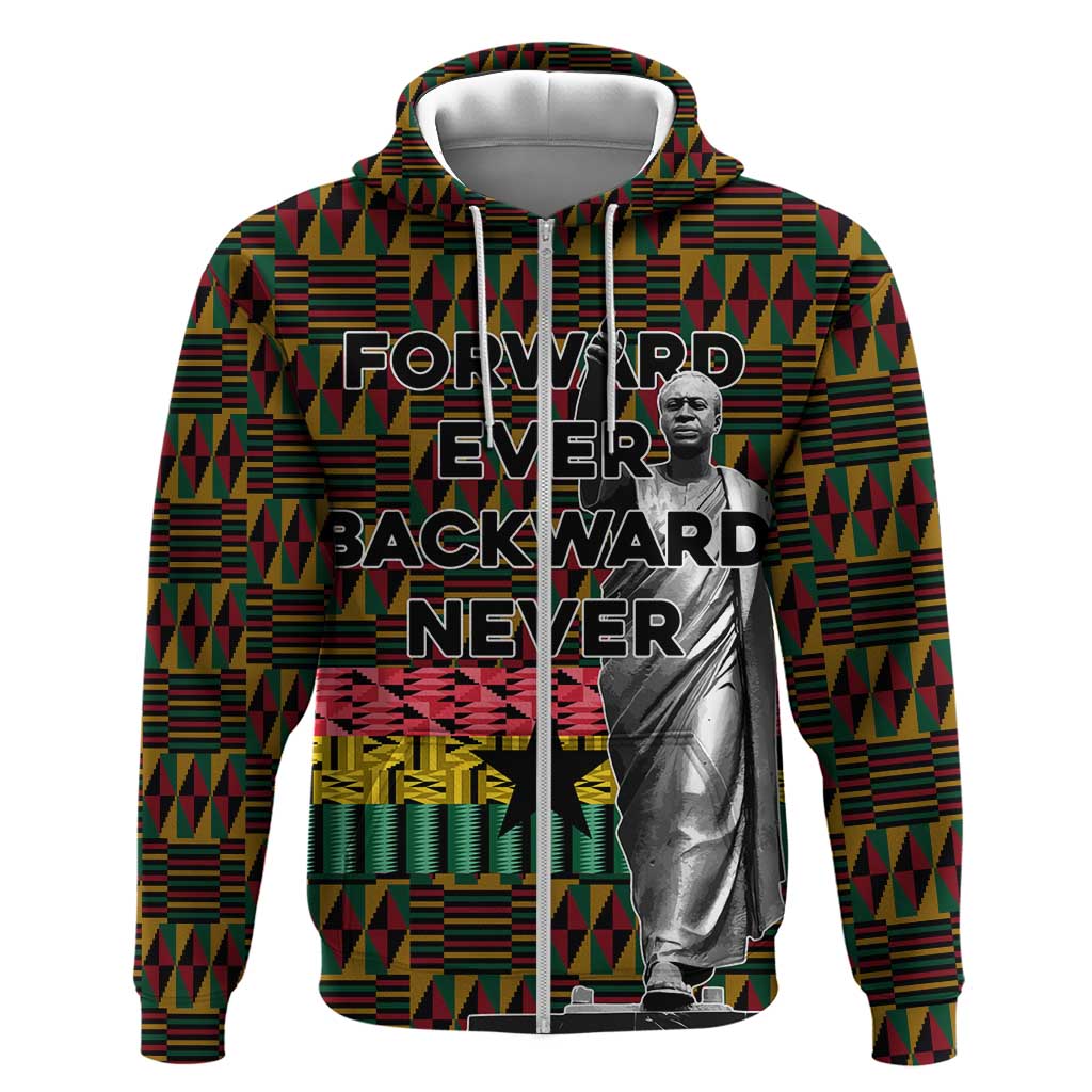 Kwame Nkrumah Ghana Hoodie Kente Pattern African