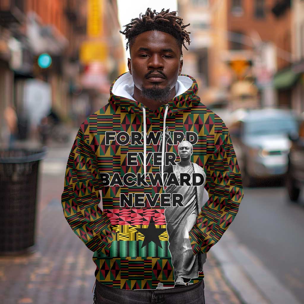 Kwame Nkrumah Ghana Hoodie Kente Pattern African