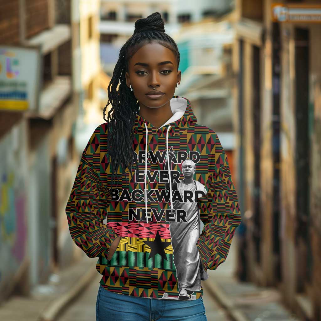 Kwame Nkrumah Ghana Hoodie Kente Pattern African